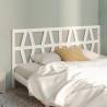 Bed Headboard White 206x4x100 cm Solid Wood Pine Colour white Size 206 x 100 cm Quantity in Package 1 