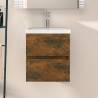 Sink Cabinet Smoked Oak 41x38.5x45 cm Engineered Wood Colour smoked oak Size 41 x 38.5 x 45 cm Number of 1 Number of Pieces 