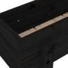 Garden Raised Bed Black - Solid Pine 101x30x38 cm