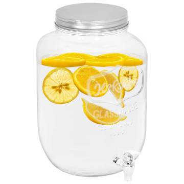 Beverage Dispenser 8050 ml Glass - Perfect for Cocktails & Lemonade