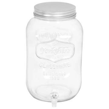 Beverage Dispenser 8050 ml Glass - Perfect for Cocktails & Lemonade