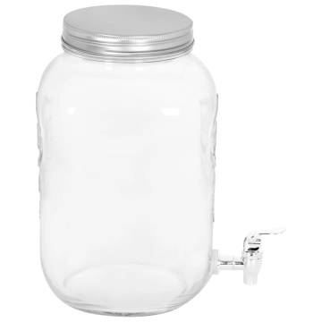 Beverage Dispenser 8050 ml Glass - Perfect for Cocktails & Lemonade