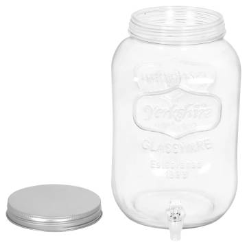 Beverage Dispenser 8050 ml Glass - Perfect for Cocktails & Lemonade