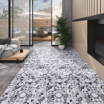 PVC Flooring Planks 5.02 m² - Self-adhesive Grey Pattern