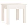 Elegant White Coffee Table - 35x35x30 cm Solid Pine Wood