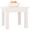 Elegant White Coffee Table - 35x35x30 cm Solid Pine Wood