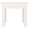 Elegant White Coffee Table - 35x35x30 cm Solid Pine Wood