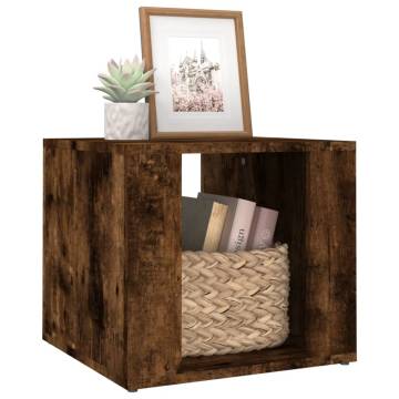 Stylish Smoked Oak Bedside Table | 41x40x36 cm | Hipomarket