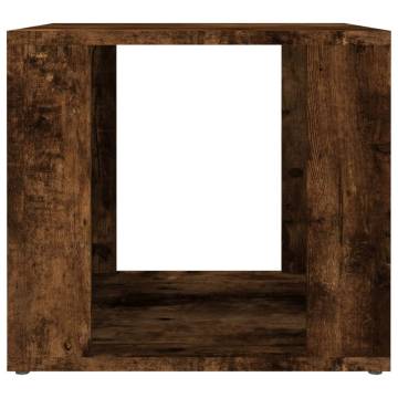 Stylish Smoked Oak Bedside Table | 41x40x36 cm | Hipomarket