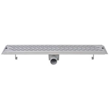 Linear Shower Drain Wave 730x140 mm - Stylish & Durable