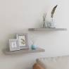 Floating Wall Shelves 2 pcs Concrete Grey 60x23.5x3.8 cm MDF Colour concrete grey Size 60 x 23.5 x 3.8 cm Quantity in Package 2 Number of Pieces 1 