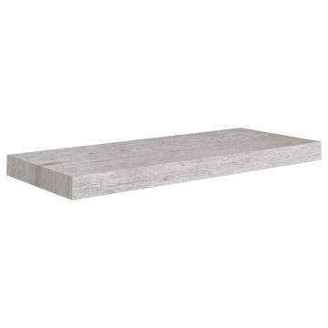 Floating Wall Shelves - 2 pcs Concrete Grey - Stylish Storage