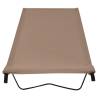 Camping Beds 2 pcs - Oxford Fabric & Steel - Taupe