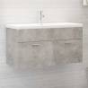 Sink Cabinet Concrete Grey 90x38.5x46 cm Engineered Wood Colour concrete grey Size 90 x 38.5 x 46 cm Number of 1 