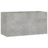 Concrete Grey Sink Cabinet - Stylish Bathroom Storage Solution