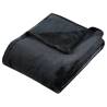 Black Polyester Blanket 130x170 cm – Soft & Stylish Comfort