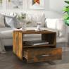 Coffee Table Smoked Oak 55x55x40 cm Engineered Wood Colour smoked oak Quantity in Package 1 