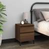 2 PCS Brown Oak Bedside Cabinets | Stylish & Functional