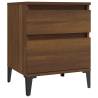 2 PCS Brown Oak Bedside Cabinets | Stylish & Functional