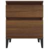 2 PCS Brown Oak Bedside Cabinets | Stylish & Functional