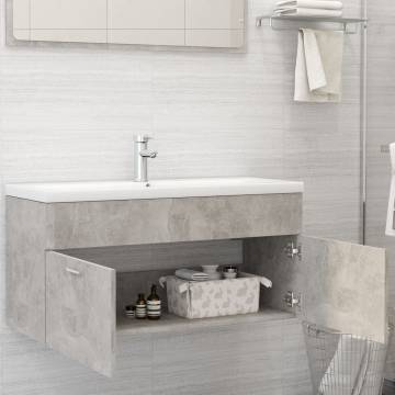 Sink Cabinet Concrete Grey 100x38.5 cm - Stylish Storage Solution