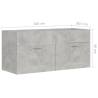 Sink Cabinet Concrete Grey 100x38.5 cm - Stylish Storage Solution