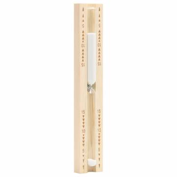 Sauna Sand Timer 15 Minutes - Solid Wood Pine | HipoMarket