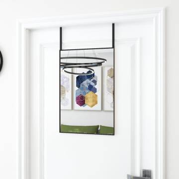 Door Mirror Black 40x60 cm | Stylish & Space-Saving Design