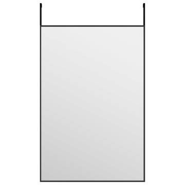 Door Mirror Black 40x60 cm | Stylish & Space-Saving Design