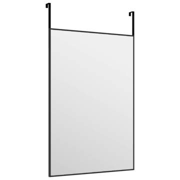 Door Mirror Black 40x60 cm | Stylish & Space-Saving Design