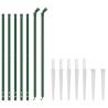 Chain Link Fence with Spike Anchors Green 1.1x10 m - Durable & Secure