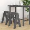 Stools 2 pcs Grey 40x40x60 cm Solid Wood Pine Colour grey Size 40 x 40 x 60 cm Quantity in Package 2 