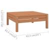 Garden Footstool Honey Brown Solid Pinewood – Relax in Style