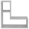 Concrete Grey Wall Shelf Set - 2 pcs | 50x15x50 cm