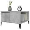 Elegant Concrete Grey Coffee Table - 55x55 cm | Hipo Market