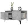 Elegant Concrete Grey Coffee Table - 55x55 cm | Hipo Market