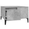 Elegant Concrete Grey Coffee Table - 55x55 cm | Hipo Market