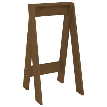 Honey Brown Solid Pine Stools - 2 pcs | Hipo Market