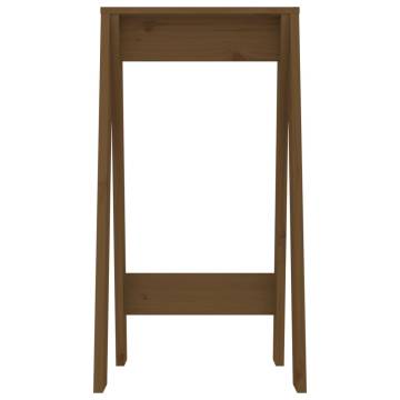 Honey Brown Solid Pine Stools - 2 pcs | Hipo Market