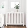 Radiator Cover White 108.5x19x84 cm - Solid Pine Wood