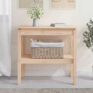 Elegant Solid Pine Console Table - 80x40x75 cm