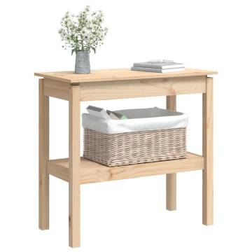 Elegant Solid Pine Console Table - 80x40x75 cm