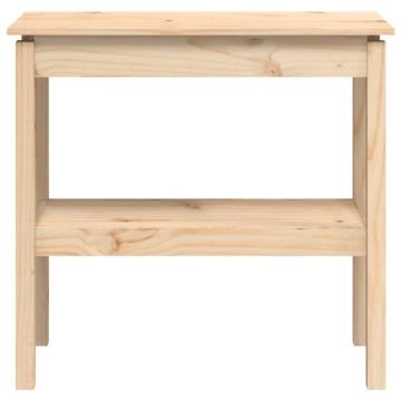 Elegant Solid Pine Console Table - 80x40x75 cm