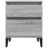 Elegant Grey Sonoma Bedside Cabinets - 2 pcs | HipoMarket