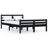 Black Solid Wood Bed Frame 120x200 cm | Modern Bedroom Design