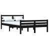 Black Solid Wood Bed Frame 120x200 cm | Modern Bedroom Design