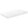 Floating Wall Shelf High Gloss White - 50x23x3.8 cm MDF