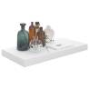 Floating Wall Shelf High Gloss White - 50x23x3.8 cm MDF