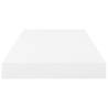 Floating Wall Shelf High Gloss White - 50x23x3.8 cm MDF