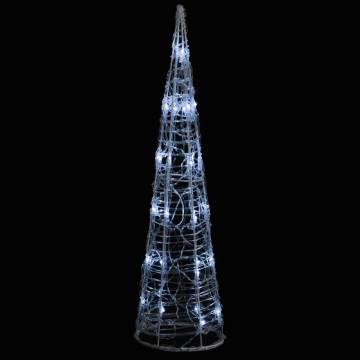 Acrylic LED Light Cone - 60 cm Cold White Decorative Light